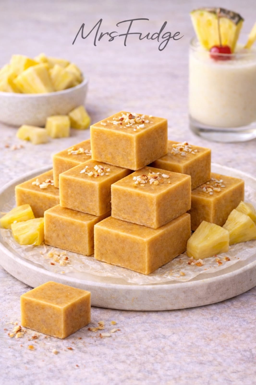 Piña Colada Fudge